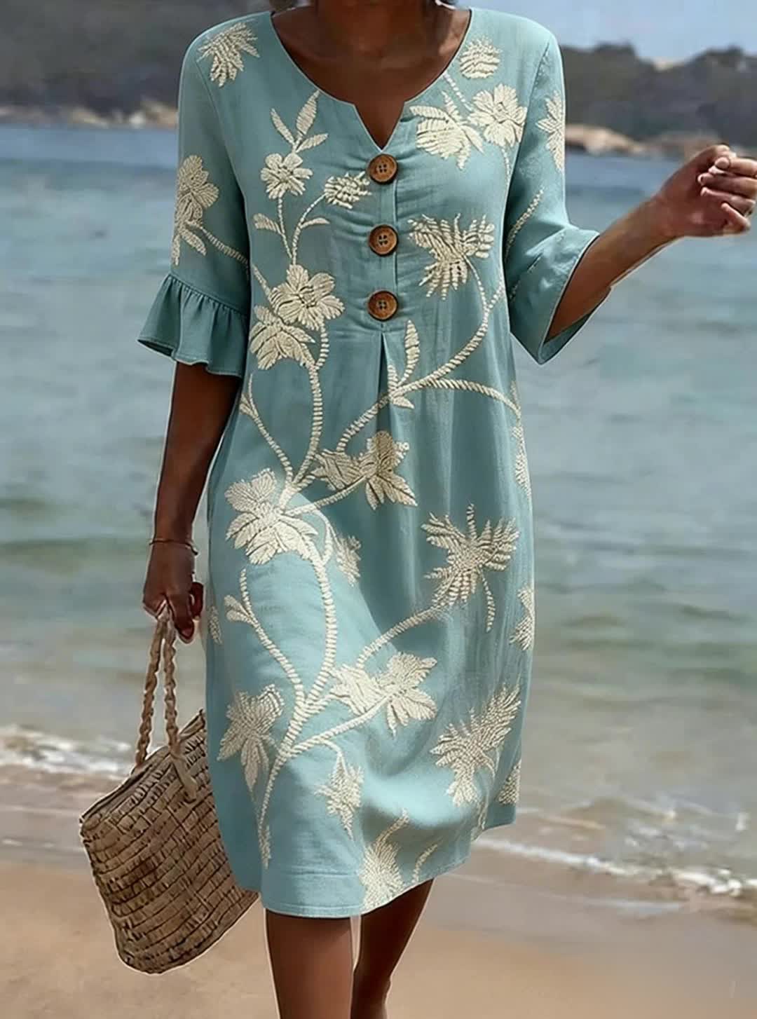 Eleanor | Women's casual floral print dress